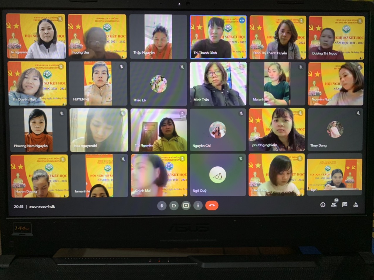 TRƯỜNG MN KIM ĐỒNG TỔ CHỨC SƠ KẾT HỌC KỲ I TRỰC TUYẾN