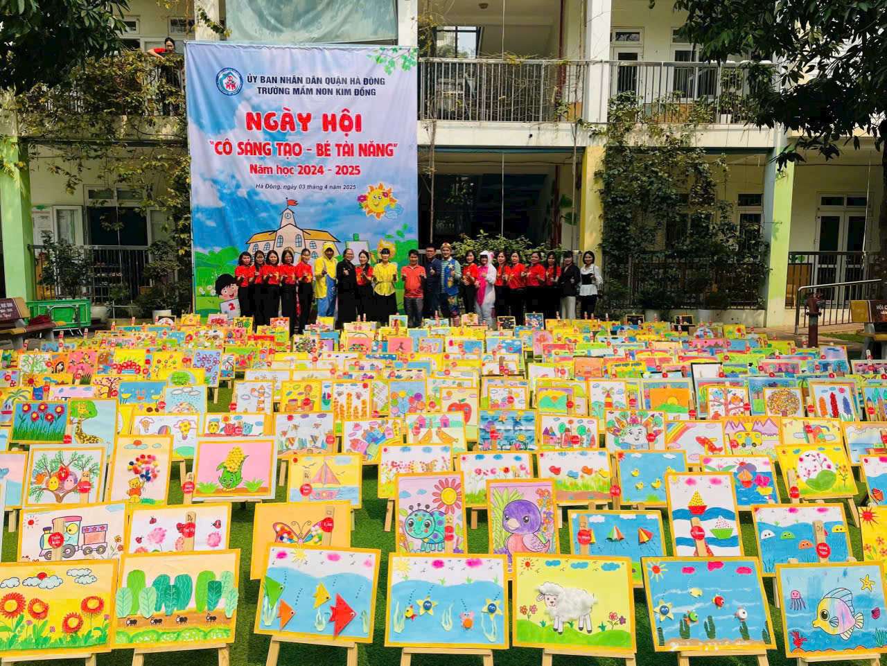 Chương trình Ngày hội “Cô sáng tạo – Bé tài năng” năm học 2024-2025 tại trường MN Kim Đồng.